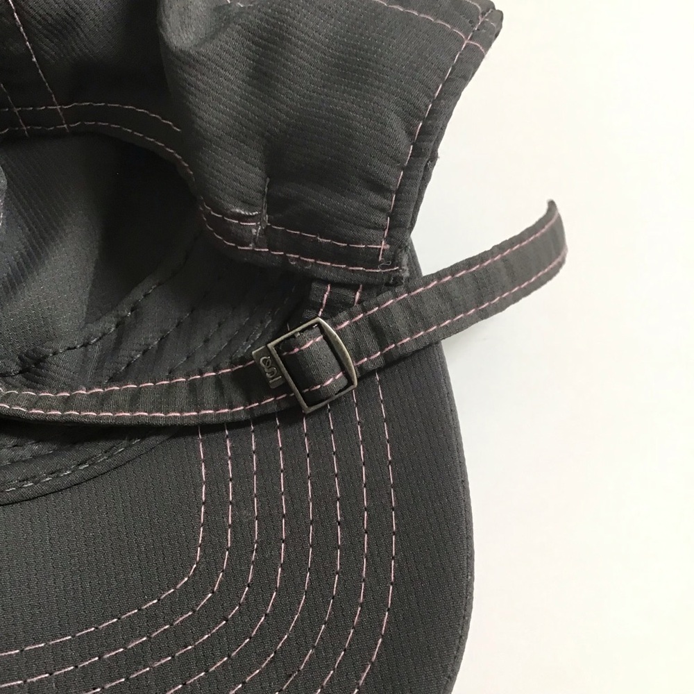 Deer Valley Ski Resort Hat Gear Cap Gray Pink Contrast Stitch Adjusts Vintage - Picture 8 of 11